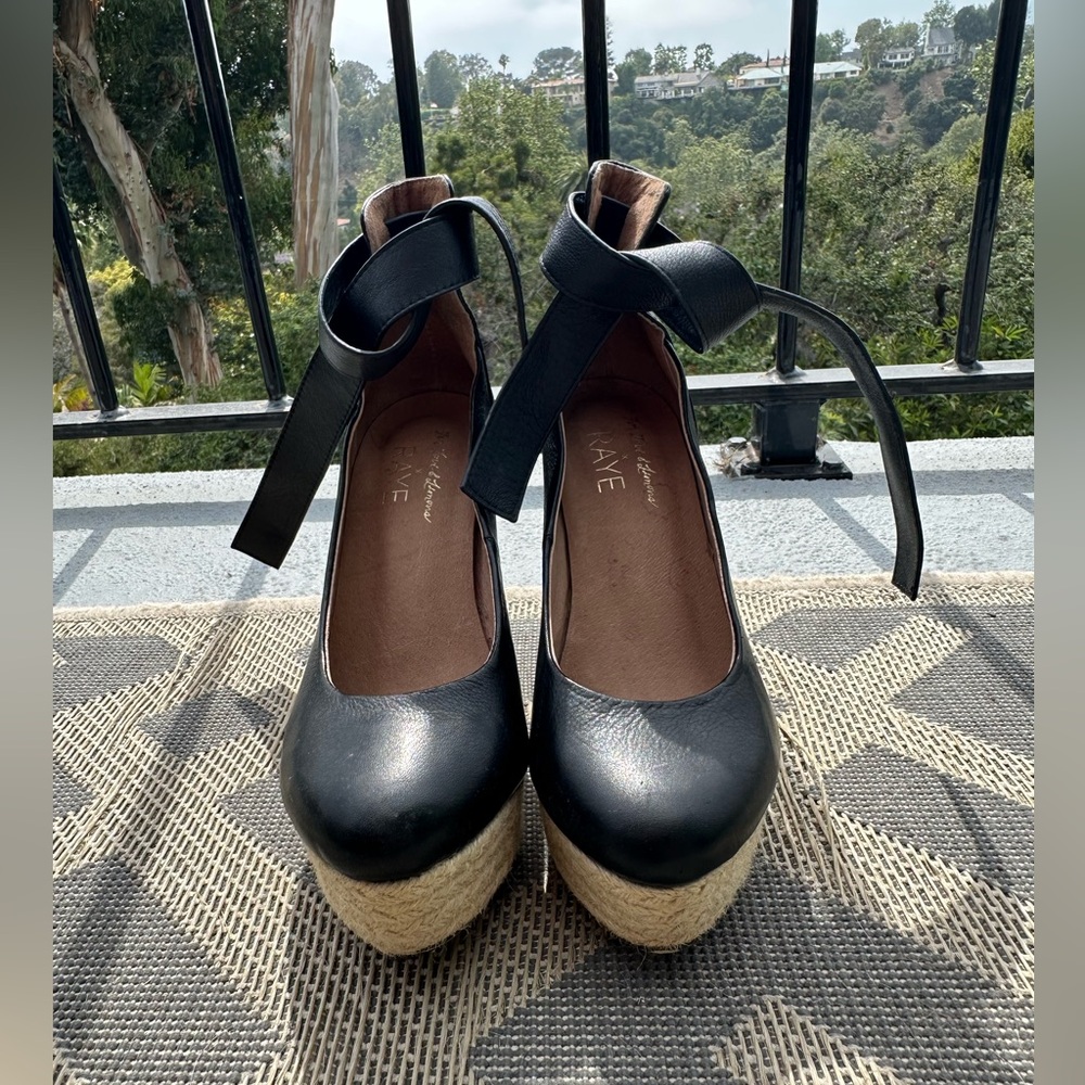 RAYE x For Love & Lemons Capsule Collection Harper platform heels